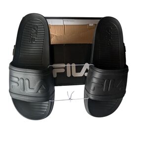 Fila Men's Black Slide Sandals. Size 10/ M. NWT.